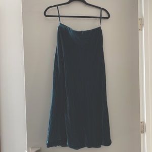 Maeve velvet midi skirt